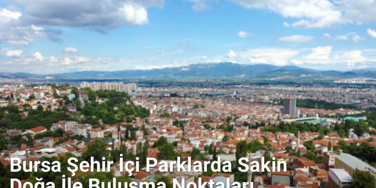Bursa Şehir İçi Parklarda Sakin Doğa İle Buluşma Noktaları - yesilbursablog.net.tc