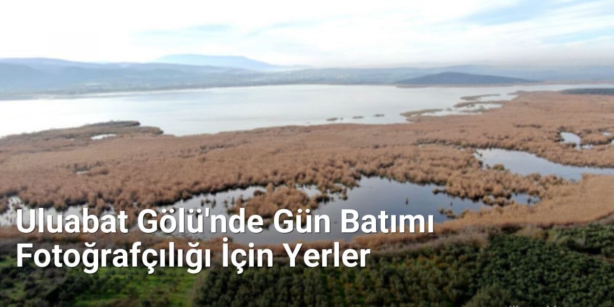 Uluabat Gölü'nde Gün Batımı Fotoğrafçılığı İçin Yerler - yesilbursablog.net.tc