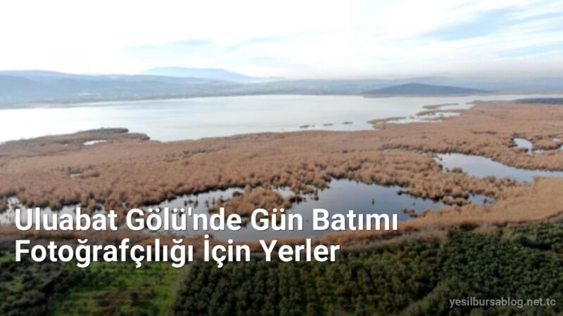 Uluabat Gölü'nde Gün Batımı Fotoğrafçılığı İçin Yerler - yesilbursablog.net.tc